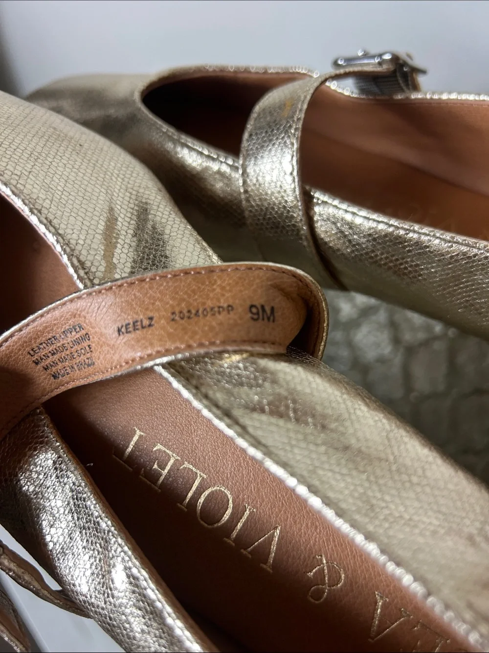 Chelsea & Violet Gold Flats (9)